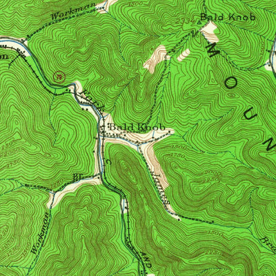 United States Geological Survey Bald King, WV (1928, 62500-Scale) digital map