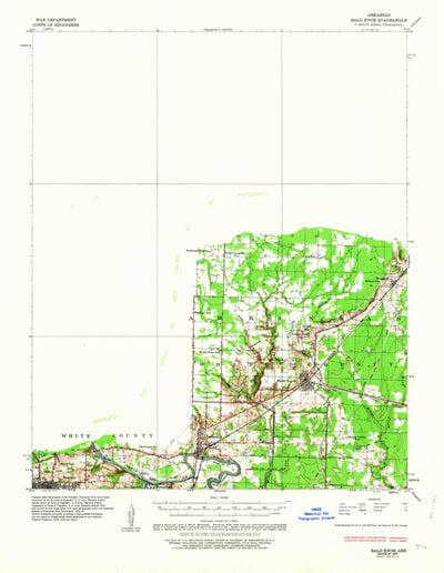 United States Geological Survey Bald Knob, AR (1935, 62500-Scale) digital map