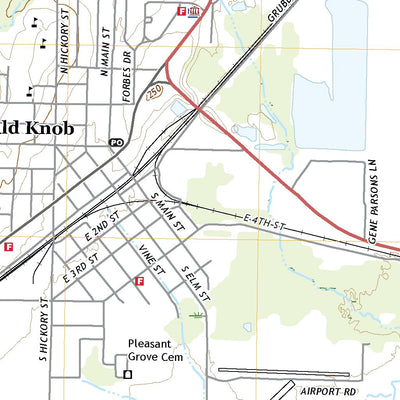 United States Geological Survey Bald Knob, AR (2020, 24000-Scale) digital map