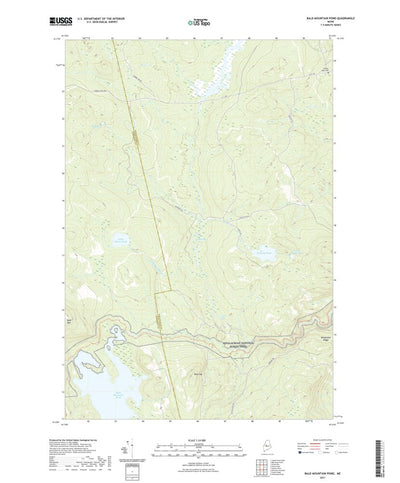 United States Geological Survey Bald Mountain Pond, ME (2021, 24000-Scale) digital map