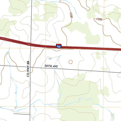 United States Geological Survey Baldwin East, WI (2022, 24000-Scale) digital map