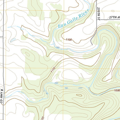 United States Geological Survey Baldwin East, WI (2022, 24000-Scale) digital map