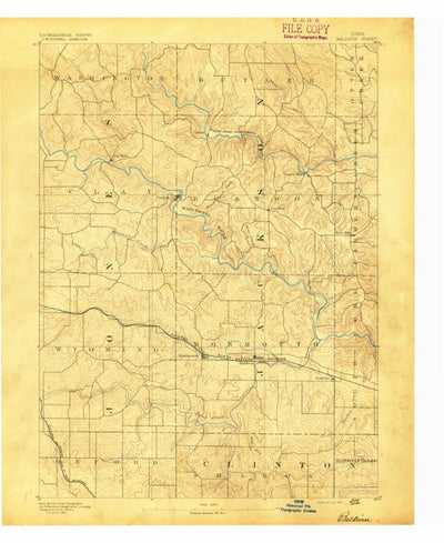 United States Geological Survey Baldwin, IA (1891, 62500-Scale) digital map