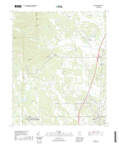 United States Geological Survey Baldwyn, MS (2020, 24000-Scale) digital map