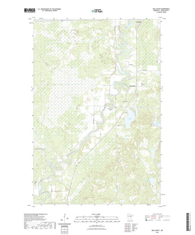 United States Geological Survey Ball Bluff, MN (2022, 24000-Scale) digital map
