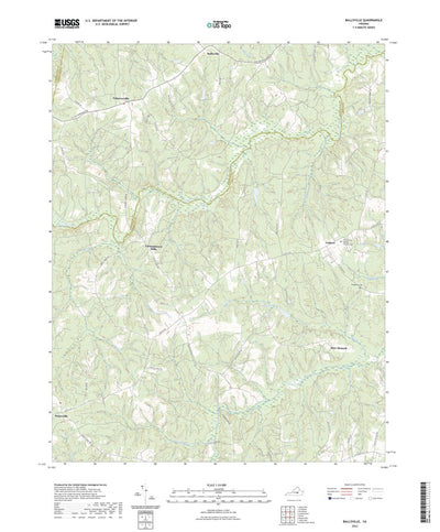 United States Geological Survey Ballsville, VA (2022, 24000-Scale) digital map