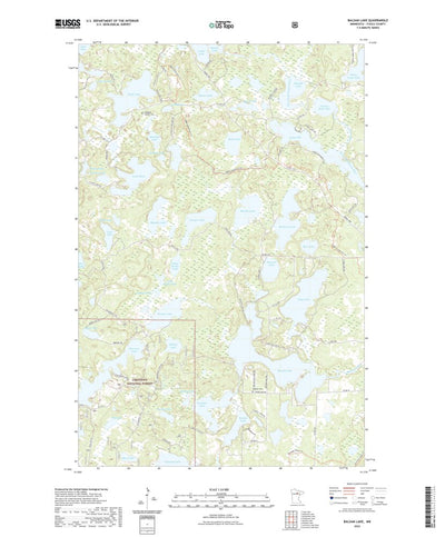 United States Geological Survey Balsam Lake, MN (2022, 24000-Scale) digital map