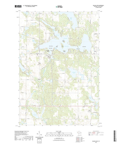 United States Geological Survey Balsam Lake, WI (2022, 24000-Scale) digital map