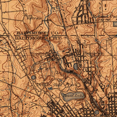 United States Geological Survey Baltimore, MD (1899, 62500-Scale) digital map