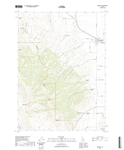 United States Geological Survey Bancroft, ID (2020, 24000-Scale) digital map