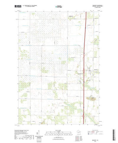 United States Geological Survey Bancroft, WI (2022, 24000-Scale) digital map