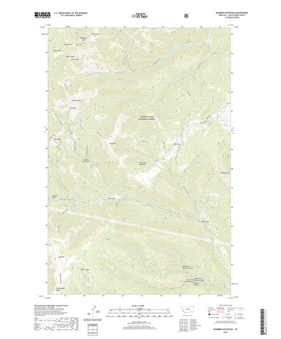United States Geological Survey Bandbox Mountain, MT (2020, 24000-Scale) digital map