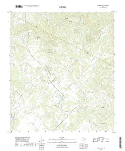 United States Geological Survey Bandera Pass, TX (2022, 24000-Scale) digital map