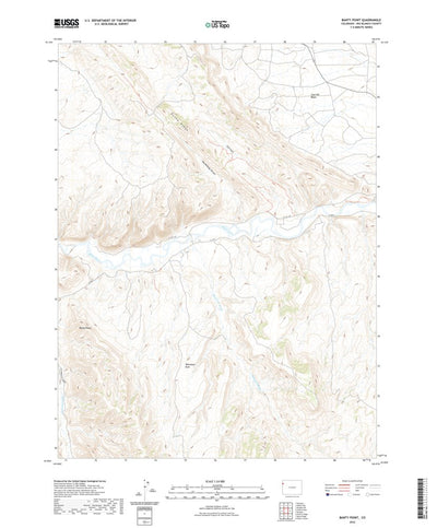 United States Geological Survey Banty Point, CO (2022, 24000-Scale) digital map