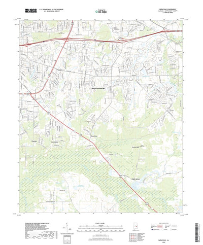 United States Geological Survey Barachias, AL (2020, 24000-Scale) digital map