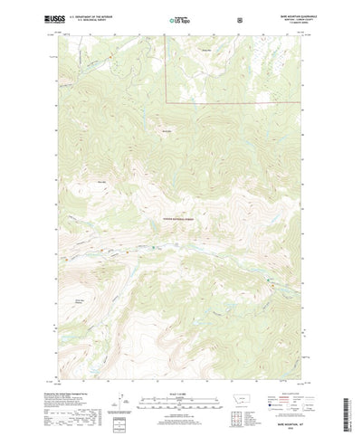 United States Geological Survey Bare Mountain, MT (2020, 24000-Scale) digital map