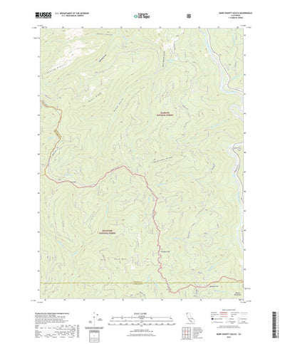 United States Geological Survey Bark Shanty Gulch, CA (2022, 24000-Scale) digital map