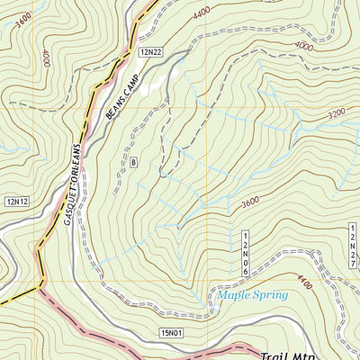 United States Geological Survey Bark Shanty Gulch, CA (2022, 24000-Scale) digital map