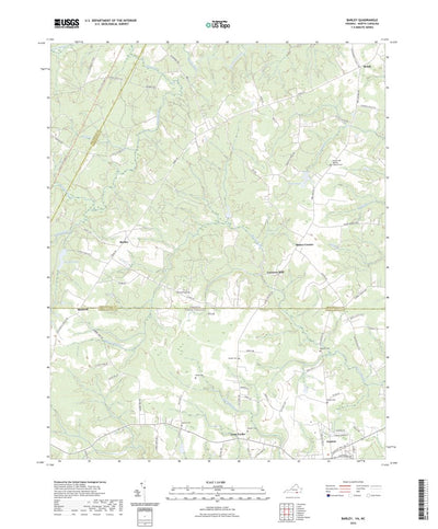 United States Geological Survey Barley, VA (2022, 24000-Scale) digital map