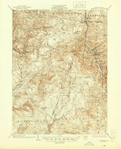 United States Geological Survey Barnesboro, PA (1904, 62500-Scale) digital map