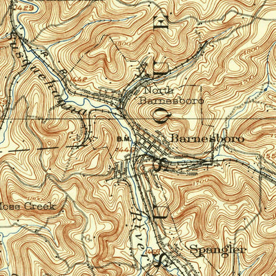 United States Geological Survey Barnesboro, PA (1904, 62500-Scale) digital map