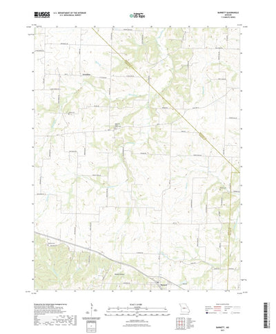 United States Geological Survey Barnett, MO (2021, 24000-Scale) digital map