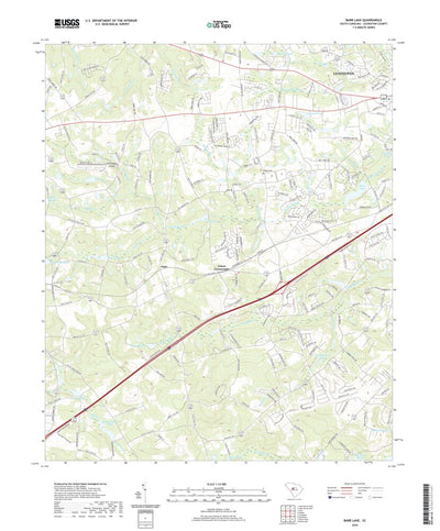 United States Geological Survey Barr Lake, SC (2020, 24000-Scale) digital map