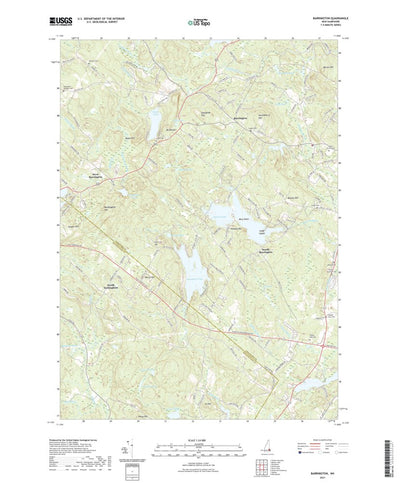 United States Geological Survey Barrington, NH (2021, 24000-Scale) digital map