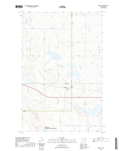 United States Geological Survey Bartlett, ND (2020, 24000-Scale) digital map