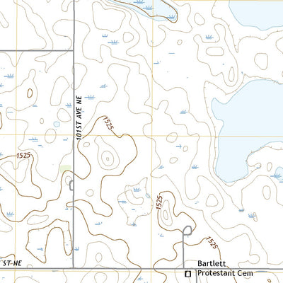 United States Geological Survey Bartlett, ND (2020, 24000-Scale) digital map