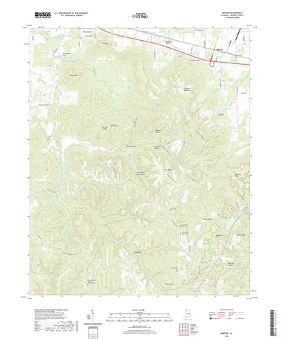 United States Geological Survey Barton, AL (2020, 24000-Scale) digital map
