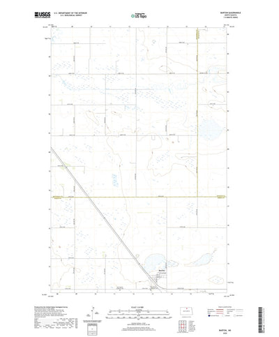 United States Geological Survey Barton, ND (2020, 24000-Scale) digital map