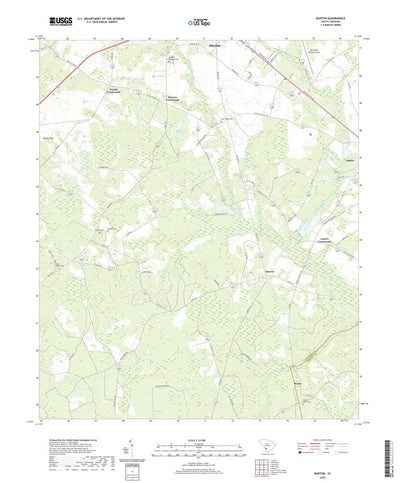 United States Geological Survey Barton, SC (2020, 24000-Scale) digital map