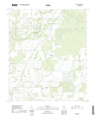 United States Geological Survey Baskinton, LA (2020, 24000-Scale) digital map