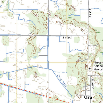 United States Geological Survey Bass Lake, IN (2022, 24000-Scale) digital map
