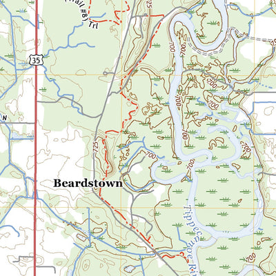 United States Geological Survey Bass Lake, IN (2022, 24000-Scale) digital map