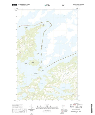 United States Geological Survey Basswood Lake East, MN (2022, 24000-Scale) digital map