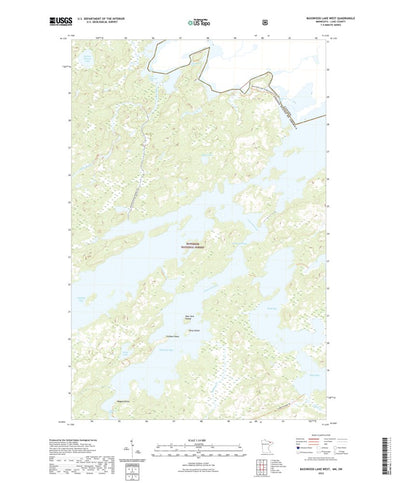 United States Geological Survey Basswood Lake West, MN (2022, 24000-Scale) digital map