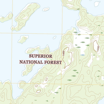 United States Geological Survey Basswood Lake West, MN (2022, 24000-Scale) digital map