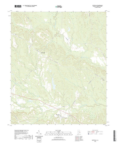 United States Geological Survey Batesville, AL (2020, 24000-Scale) digital map