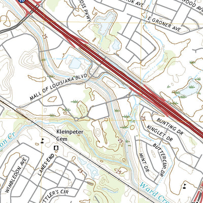 United States Geological Survey Baton Rouge East, LA (2020, 24000-Scale) digital map