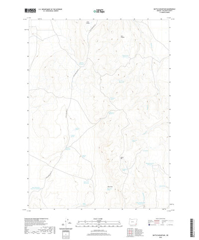 United States Geological Survey Battle Mountain, OR (2020, 24000-Scale) digital map