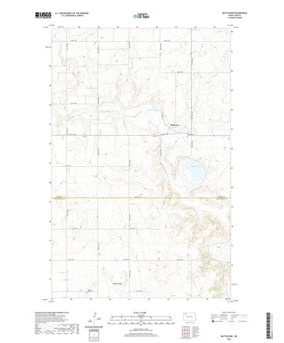 United States Geological Survey Battleview, ND (2020, 24000-Scale) digital map
