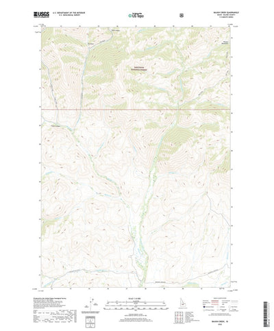 United States Geological Survey Baugh Creek, ID (2020, 24000-Scale) digital map