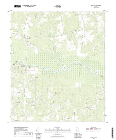 United States Geological Survey Baxley NE, GA (2020, 24000-Scale) digital map