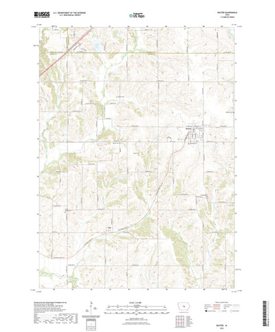 United States Geological Survey Baxter, IA (2022, 24000-Scale) digital map