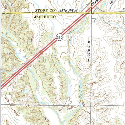 United States Geological Survey Baxter, IA (2022, 24000-Scale) digital map
