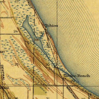 United States Geological Survey Bay City, MI (1916, 62500-Scale) digital map