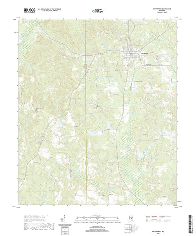 United States Geological Survey Bay Springs, MS (2020, 24000-Scale) digital map