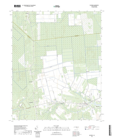 United States Geological Survey Bayboro, NC (2022, 24000-Scale) digital map